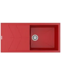 Rio Single Bowl Inset Sink Poppy Red