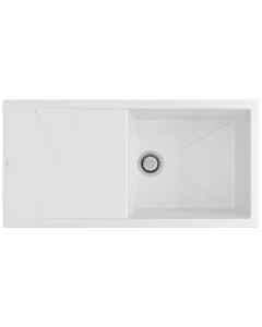 Rio Single Bowl Inset Sink Polar White