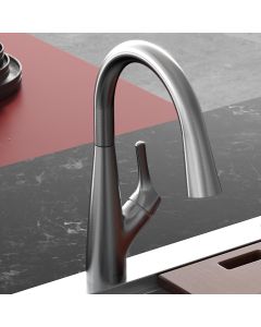 Rosetta Pull Out Spray Filter Mixer Tap Brushed Nickel