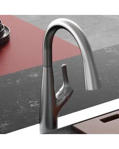 Rosetta Pull Out Spray Filter Mixer Tap Brushed Nickel