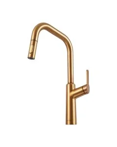 Santor Pull-Out Spout Sink Mixer Brushed Brass