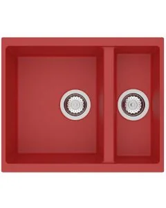 Siena 1.5 Bowl Inset or Undermount Sink Poppy Red