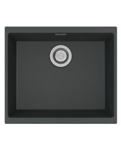 Siena 1 Large Bowl Inset or Undermount Sink Basalt