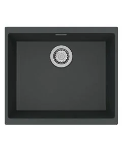 Siena 1 Large Bowl Inset or Undermount Sink Basalt