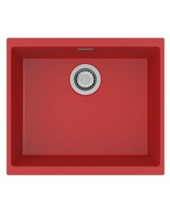Siena 1 Large Bowl Inset or Undermount Sink Poppy Red