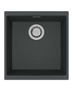 Siena 1 Medium Bowl Inset or Undermount Sink Basalt