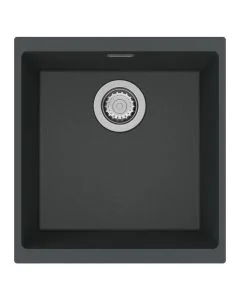 Siena 1 Medium Bowl Inset or Undermount Sink Basalt