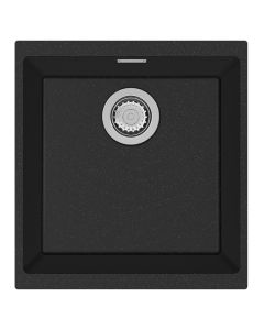 Siena 1 Medium Bowl Inset or Undermount Sink Onyx
