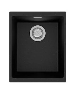 Siena 1 Small Bowl Inset or Undermount Sink Onyx