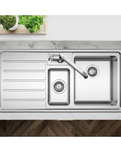 Solar 1.5 Bowl LHSB Inset Sink Stainless Steel