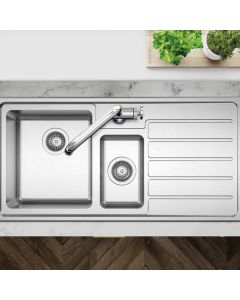 Solar 1.5 Bowl RHSB Inset Sink Stainless Steel