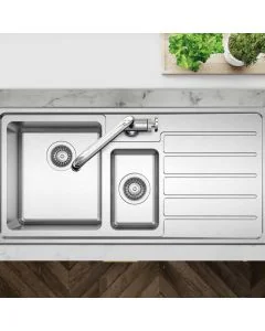 Solar 1.5 Bowl RHSB Inset Sink Stainless Steel