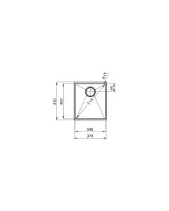 Stereo STE34 Undermount 1 Bowl Sink Stainless Steel