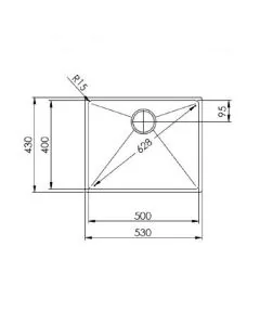 Stereo STE50 Undermount 1 Bowl Sink Stainless Steel