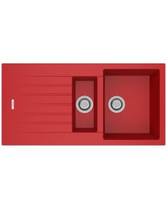 Tivoli 1.5 Bowl Inset Sink Poppy Red