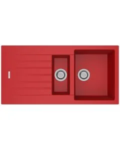 Tivoli 1.5 Bowl Inset Sink Poppy Red