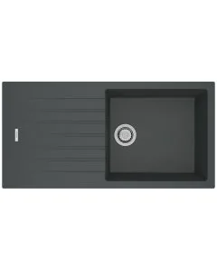 Tivoli 1 Large Bowl Inset Sink Basalt