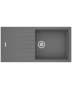 Tivoli 1 Large Bowl Inset Sink Concrete