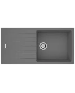 Tivoli 1 Large Bowl Inset Sink Concrete