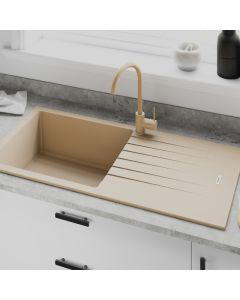 Tivoli 1 Large Bowl Inset Sink Moonstone