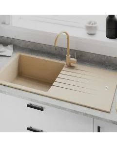 Tivoli 1 Large Bowl Inset Sink Moonstone