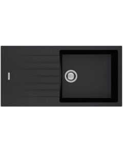 Tivoli 1 Large Bowl Inset Sink Onyx