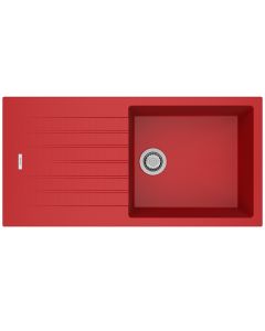 Tivoli 1 Large Bowl Inset Sink Poppy Red