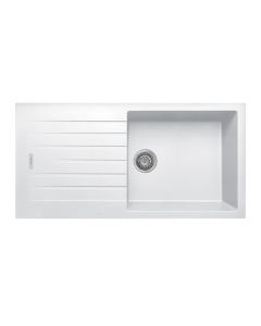 Tivoli 1 Large Bowl Inset Sink Polar White