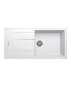 Tivoli 1 Large Bowl Inset Sink Polar White
