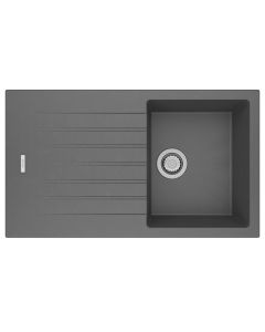 Tivoli 1 Small Bowl Inset Sink Concrete