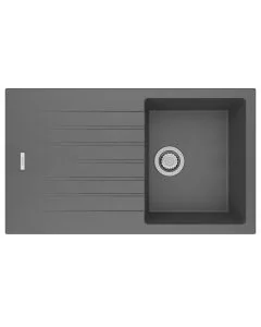 Tivoli 1 Small Bowl Inset Sink Concrete
