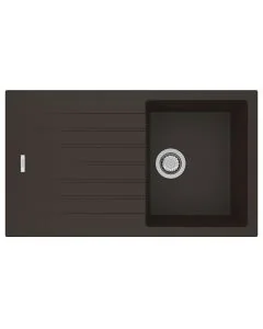 Tivoli 1 Small Bowl Inset Sink Mocha