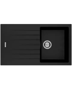 Tivoli 1 Small Bowl Inset Sink Nero