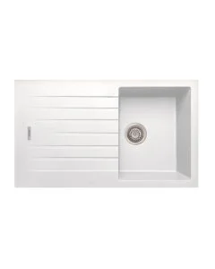 Tivoli 1 Small Bowl Inset Sink Polar White