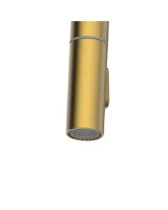 Kira Pull-Out C Spout Sink Mixer Brushed Brass