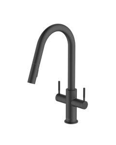 Topaz Pull-Out Spray Sink Mixer Matt Black