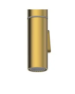 Topaz Pull-Out Spray Sink Mixer Brushed Brass