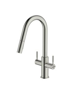 Topaz Pull-Out Spray Sink Mixer Brushed Nickel