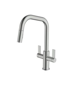 Kira Pull-Out U Spout Sink Mixer Brushed Nickel