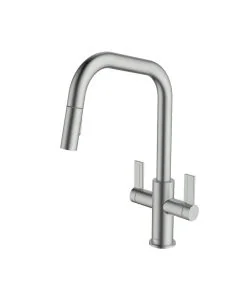 Kira Pull-Out U Spout Sink Mixer Brushed Nickel