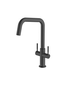 Topaz U Spout Sink Mixer Matt Black