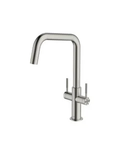 Topaz U Spout Sink Mixer Brushed Nickel