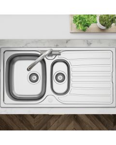 Verdi 1.5 Bowl Kitchen Sink Stainless Steel