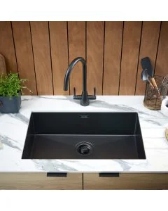 Volta PVD VL650BL Undermount 1 Bowl Sink Matt Black