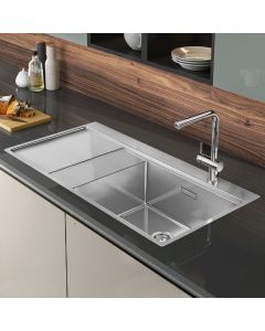 Xeron 105 1 Bowl LHD Inset Sink Stainless Steel