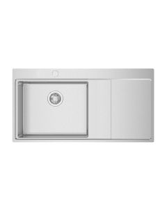 Xeron 105 1 Bowl RHD Inset Sink Stainless Steel