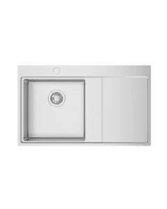 Xeron 86 1 Bowl RHD Inset Sink Stainless Steel