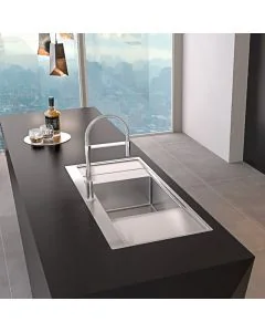 Xeron B50 Double Drainer Inset Sink Stainless Steel