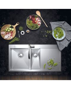Zenith 1.5 Bowl RHSB Inset Sink Stainless Steel