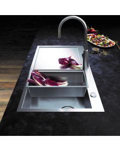 Zenith 1 Bowl LHD Inset Sink Stainless Steel